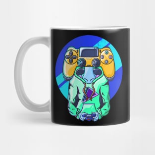 Gamer Head Yellow Mug